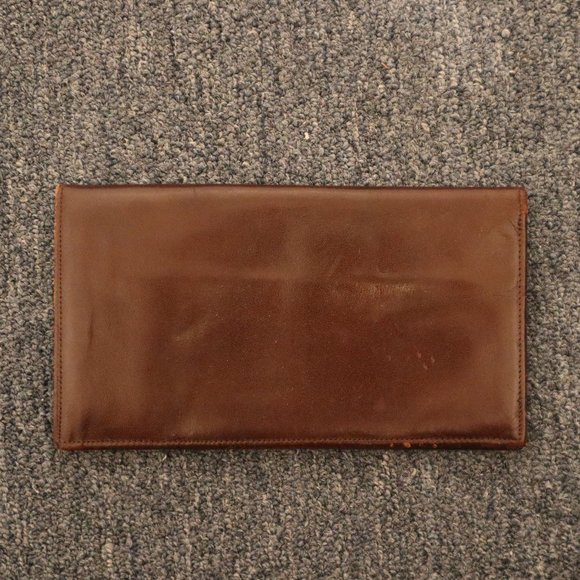 Prince Gardner Polished Cowhide - Passport Wallet - Brown - 7 7/8" x 4 1/2" - Picture 2 of 3